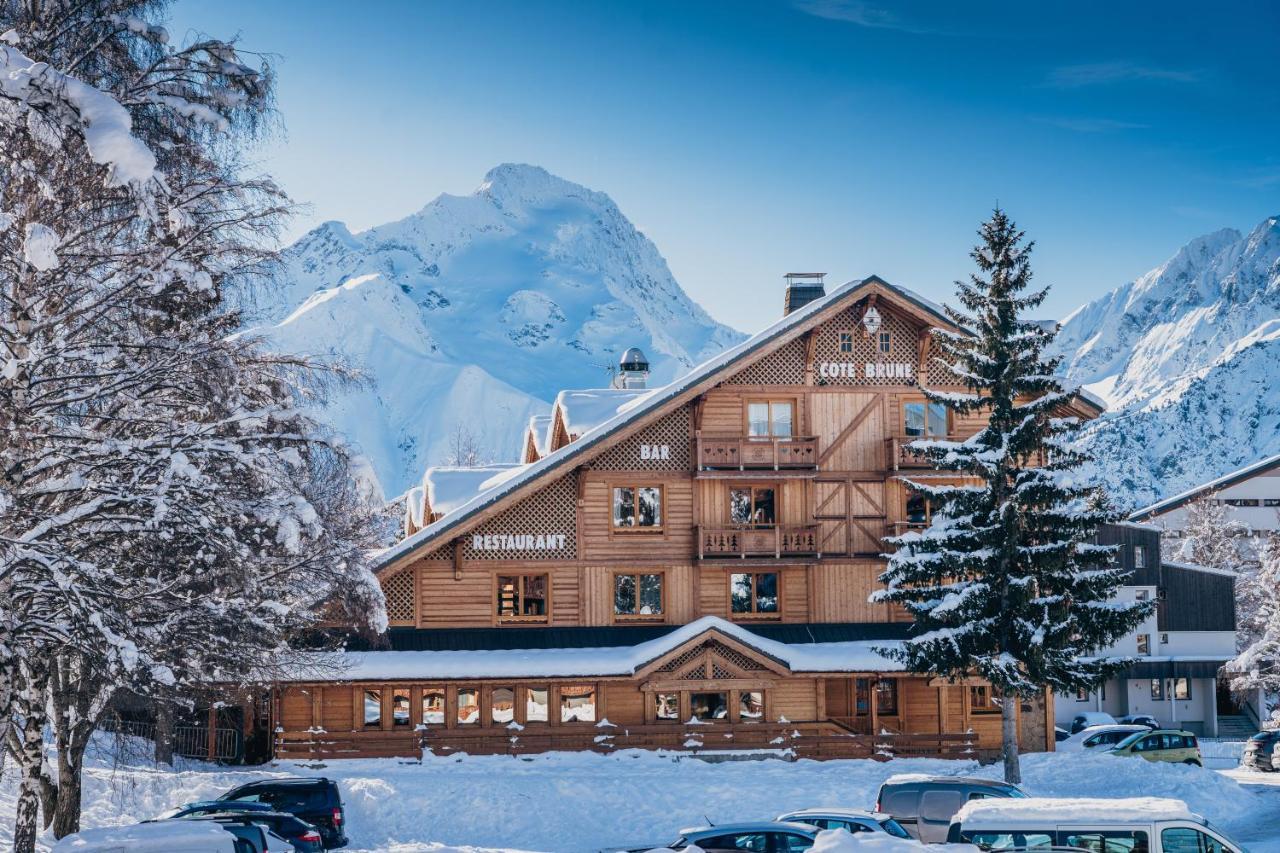Hotel Cote Brune Les Deux Alpes Exterior foto